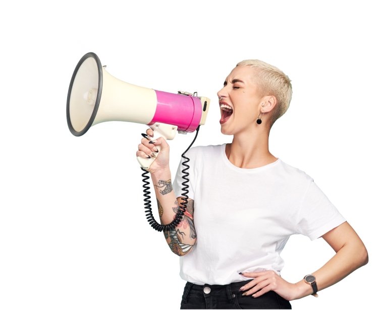 young-woman-megaphone